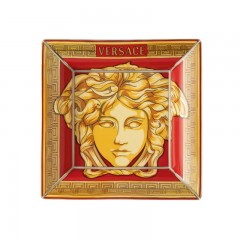 Rosenthal meets Versace Rosenthal Versace Medusa Amplified - Golden Coin Schale quadratisch flach 18 cm Rosenthal Versace Medusa Amplified - Чаша Golden Coin, квадратная, плоская, 18 см
