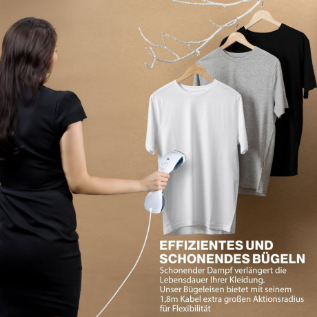 CLATRONIC CLATRONIC Dampfburste DB 3717, vertikales horizontales bugeln, 30s Aufheizzeit Паровая щетка CLATRONIC DB 3717, вертикальное горизонтальное глажение, время нагрева 30 с.