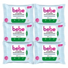 bebe Reinigungstucher quot;Pflegendquot; 6er-Pack  Чистящие салфетки quot;Заботливыеquot; 6 упаковок