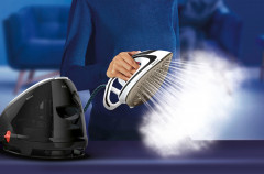 Tefal Tefal Dampfbugelstation Tefal GV9550 Pro Express Ultimate, 1900 ml Wassertank, Dampfstoss: 520 g/Min., Dauerdampfmenge: 120 g/Min., Antikalk-Kollektor  Паровая гладильна станция Tefal Tefal GV9550 Pro Express Ultimate, резервуар для воды 1900 мл, па