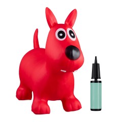 relaxdays 1 x Hupftier Hund rot 1 x красная копытная собака