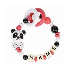 elefantasie Greifling Panda personalisiert mit Namen Игрушка-клатч Панда персонализированная с именем