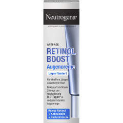 Neutrogena Anti-Age Retinol Boost Augencreme, 15 ml, Neutrogena Retinol Boost Антивозрастной крем для кожи вокруг глаз с ретинолом и гиалуроновой кислотой, без отдушки, 15 мл
