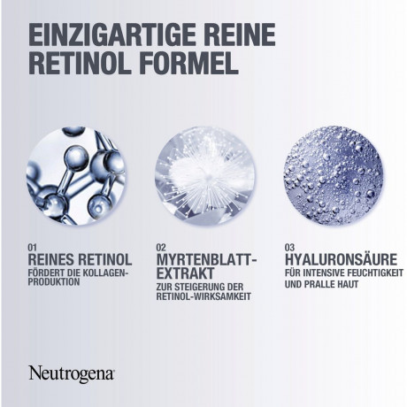 Neutrogena Anti-Age Retinol Boost Augencreme, 15 ml, Neutrogena Retinol Boost Антивозрастной крем для кожи вокруг глаз с ретинолом и гиалуроновой кислотой, без отдушки, 15 мл