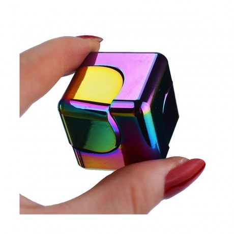Vicabo Fidget toys Aluminiumlegierung Wurfel Spinner Fidget-Toys fur Kinder Игрушки-непоседа Спиннер для игральных костей из алюминиевого сплава Игрушки-непоседа для детей