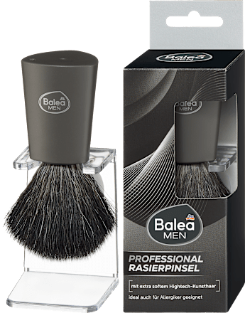 Balea MEN Rasierpinsel Professional, 1 St, Мягкий помазок Professional с подставкой для пены для бритья, 1 шт.
