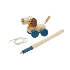 PLANTOYS Push+Pull Nachziehtier Welpe Nachziehspielzeug Толкай и тяни