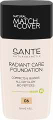 SANTE Radiant Care Foundation 06 Warm Beige, 30 ml, Санте Тональная основа Radiant Care, оттенок 06 Warm Beige, тёплый бежевый, 30 мл