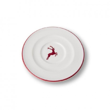 Gmundner Keramik Gmundner Keramik Bordeauxroter Hirsch Cappuccino-Untertasse Gourmet d: 14 cm Блюдце Gmundner Ceramics Bordeaux Red Deer Cappuccino Gourmet d: 14 см