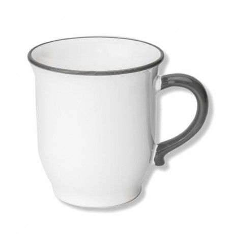 Gmundner Keramik Gmundner Keramik Grauer Rand Schokotasse Classic 0,3 L Gmundner Керамическая чашка для шоколада с серым ободком Classic 0,3 л