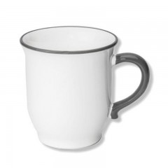 Gmundner Keramik Gmundner Keramik Grauer Rand Schokotasse Classic 0,3 L Gmundner Керамическая чашка для шоколада с серым ободком Classic 0,3 л