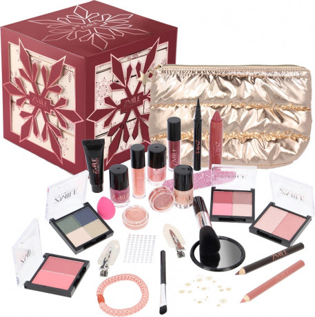 ZMILE COSMETICS Snowflake Puzzle Cherry Red Adventskalender 2026, Адвент-календарь 2026 ZMILE Snowflake Puzzle Cherry Red с макияжем и аксессуарами