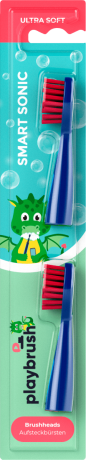 playbrush Aufsteckbürsten Kinder Smart Sonic rot Насадки для детской электрической щетки Sonic, 2 шт.