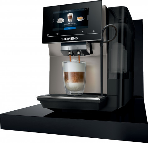 SIEMENS SIEMENS Kaffeevollautomat EQ.700 classic TP705D01, intuitives Full-Touch-Display, automatische Milchsystem-Reinigung Полностью автоматическая кофемашина SIEMENS EQ.700 classic TP705D01, интуитивно понятный сенсорный дисплей, автоматическая очистк