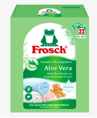Frosch Sensitivwaschmittel Pulver Aloe Vera, 22 Wl Универсальный стиральный порошок Порошок Алоэ Vera чувствительный, 22 загрузки