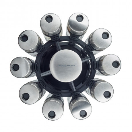 Cole & Mason Coleamp;Mason 20er Gewucrzkarussell schwarz Карусель для специй Coleamp;Mason 20