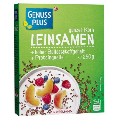 GENUSS PLUS Leinsamen ganzes Korn 250 г