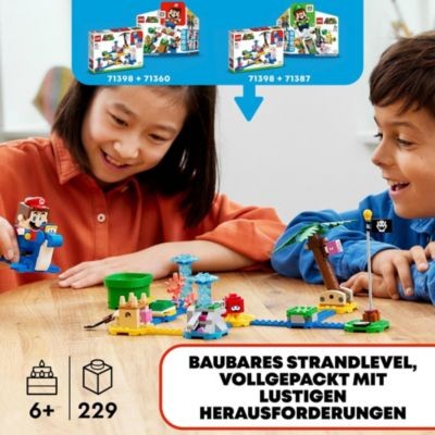 LEGO LEGO Super Mario 71398 Dorries Strandgrundstuck – Erweiterungsset LEGO Super Mario 71398 Дополнительный набор «Пляжный участок Дорри»