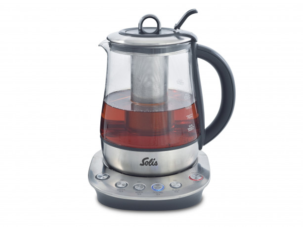 SOLIS OF SWITZERLAND SOLIS OF SWITZERLAND Wasserkocher Teekocher Typ 5515, 1,2 l, 1400 W, Wasserstandsanzeige, Kalkfilter, Tee Funktionen  Чайник SOLIS OF SWITZERLAND тип 5515, 1,2 л, 1400 Вт, индикатор уровня воды, фильтр от накипи, функции чая