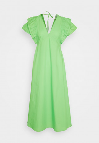Tommy Hilfiger FRILL DRESS Day dress spring lime ПЛАТЬЕ С РЯБКАМИ Повседневное платье весенняя известь