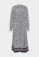 Tommy Hilfiger SHIFT LONG DRESS Shirt dress sky ecru ПЛАТЬЕ SHIFT LONG DRESS Платье-рубашка небо экрю
