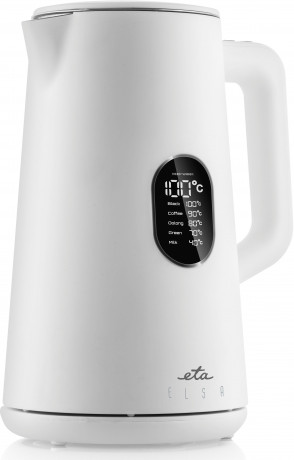 eta eta Wasserkocher ELSA ETA559790010, 1,5 l, 1800 W, Doppelwandiges Design zum Schutz vor Verbrennungen  чайник эта ELSA ETA559790010, 1,5 л, 1800 Вт, конструкция с двойными стенками для защиты от ожогов