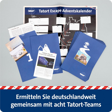 RANZIS 67227 Tatort Escape Advent Calendar Адвент-календарь с 24 головоломками