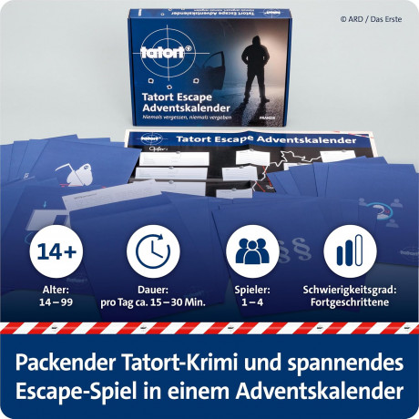 RANZIS 67227 Tatort Escape Advent Calendar Адвент-календарь с 24 головоломками