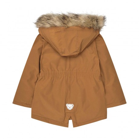 Steiff Jacke Jahr des Teddybaren mit abnehmbarer Kapuze mit Fake-Pluschkragenblende Outdoorjacken Куртка год плюшевого мишки со съемным капюшоном с отделкой воротника из искусственного плюша Куртки для активного отдыха