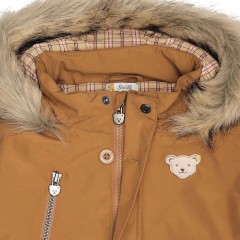 Steiff Jacke Jahr des Teddybaren mit abnehmbarer Kapuze mit Fake-Pluschkragenblende Outdoorjacken Куртка год плюшевого мишки со съемным капюшоном с отделкой воротника из искусственного плюша Куртки для активного отдыха