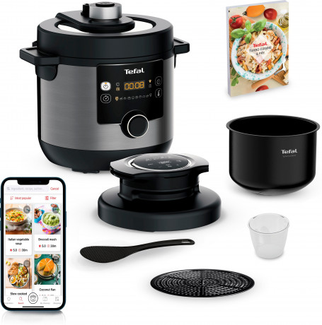 Tefal Tefal Multikocher CY7788 Turbo Cuisine Fry, 1090 W, 7,6 l Schussel, Schnellkochfunktion, 10 aut. Kochprogramme, 4 Extra Crisp Programme Мультиварка Tefal CY7788 Turbo Cuisine Fry, 1090 Вт, чаша 7,6 л, функция быстрого приготовления, 10 автоматичес
