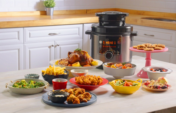 Tefal Tefal Multikocher CY7788 Turbo Cuisine Fry, 1090 W, 7,6 l Schussel, Schnellkochfunktion, 10 aut. Kochprogramme, 4 Extra Crisp Programme Мультиварка Tefal CY7788 Turbo Cuisine Fry, 1090 Вт, чаша 7,6 л, функция быстрого приготовления, 10 автоматичес