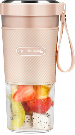 grossag grossag Akku-Smoothie-Maker to-go Rosa MX 10.02 1378, 67 W Беспроводная портативная смузи-машина Grossag, розовая MX 10.02 1378, 67 Вт