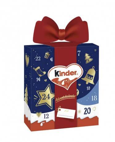 Ferrero Kinder Mix 2025 Adventskalender, Киндер адвент-календарь, 24 сладких сюрприза, 214 грамм