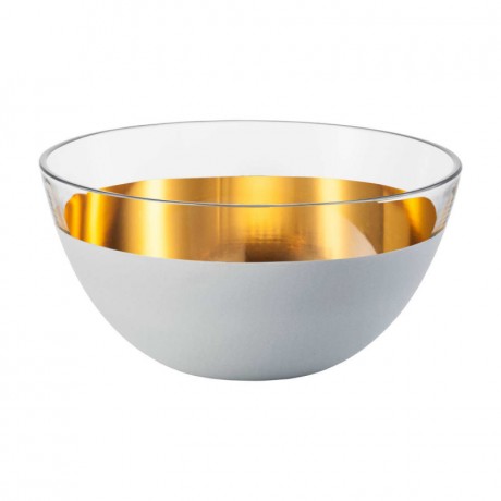 Eisch Eisch cosmo weiss gold Schale Glas d: 24 cm / h: 13 cm Ейш космо стеклянная чаша из белого золота д: 24 см / в: 13 см