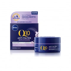 Nivea Q10 Power Anti-Falten + Beruhigung Nachtpflege Sensitiv  Q10 Power против морщин + успокаивающий ночной уход для чувствительной кожи