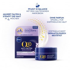 Nivea Q10 Power Anti-Falten + Beruhigung Nachtpflege Sensitiv  Q10 Power против морщин + успокаивающий ночной уход для чувствительной кожи