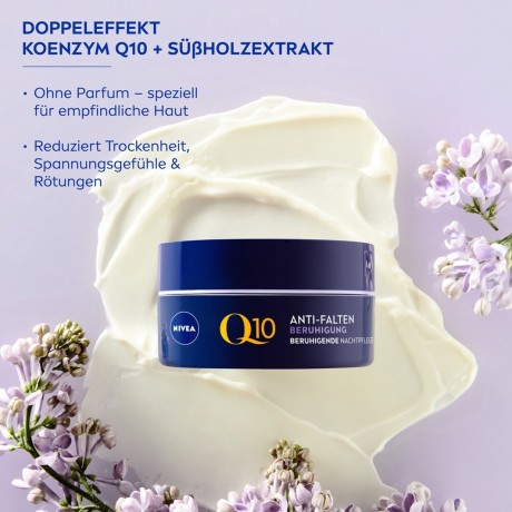 Nivea Q10 Power Anti-Falten + Beruhigung Nachtpflege Sensitiv Q10 Power против морщин + успокаивающий ночной уход для чувствительной кожи