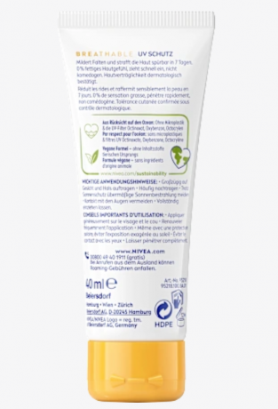 NIVEA SUN Sonnenfluid Gesicht Anti Age Q10, LSF 50+, Солнцезащитный антивозрастной флюид для лица с Q10, SPF 50+, 40 мл