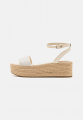 Tommy Hilfiger PLATFORM  Platform sandals sugarcane ПЛАТФОРМА Босоножки на платформе сахарный тростник