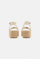 Tommy Hilfiger PLATFORM  Platform sandals sugarcane ПЛАТФОРМА Босоножки на платформе сахарный тростник