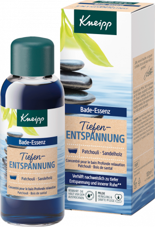 Kneipp Badeoel Tiefenentspannung, 100 ml, Kneipp эссенция для ванны Tiefenentspannung с пачули и экстрактом сандалового дерева, 100 мл