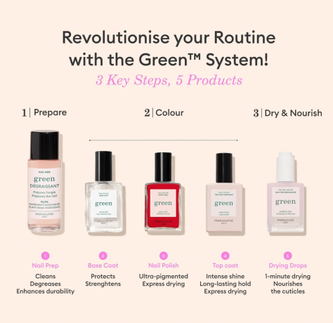 Manucurist Green Nagellack Mermaid 15ml, Лак для ногтей Mermaid (Франция), стойкое покрытие без сколов, безопасная растительная формула 9 Free, 15мл 