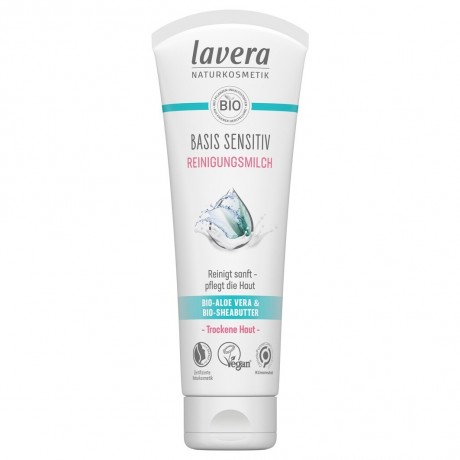 lavera Bio-Aloe Vera & Bio-Sheabutter Reinigungsmilch  Органическое очищающее молочко с алоэ вера и органическим маслом ши