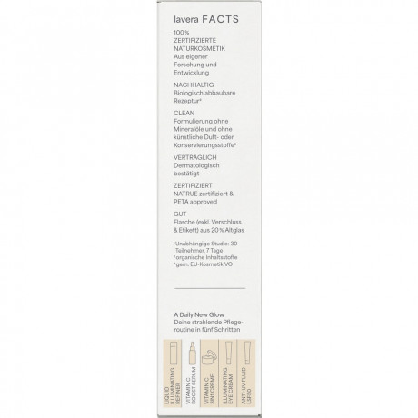 LAVERA Glow By Nature Vitamin C Boost Serum, 30 ml, Лавера Сыворотка для лица с витамином C, гиалуроновая кислота, антиоксидантная защита, 30 мл