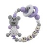 elefantasie Greifling Kleine Maus personalisiert mit Namen Игрушка-клатч Мышонок именной с именем