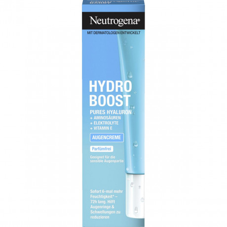 Neutrogena Hydro Boost Augencreme, 15 ml, Neutrogena Hydro Boost Увлажняющий крем для кожи вокруг глаз с гиалуроновой кислотой без отдушки, 15 мл