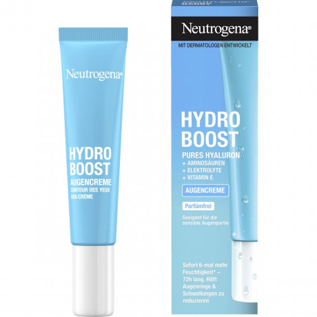 Neutrogena Hydro Boost Augencreme, 15 ml, Neutrogena Hydro Boost Увлажняющий крем для кожи вокруг глаз с гиалуроновой кислотой без отдушки, 15 мл