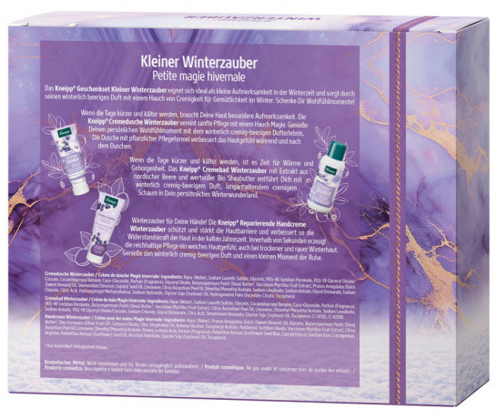 Kneipp Kleiner Winterzauber Geschenkset, 1 Stueck, Kneipp подарочный набор Kleiner Winterzauber с кремом для душа и пеной для ванны, 1 шт,