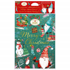 Heidel Weihnachtswichtel Adventskalender, Heidel Weihnachtswichtel шоколадный адвент-календарь 2026 «Рождественские гномы», 24 фигурки, 75 г